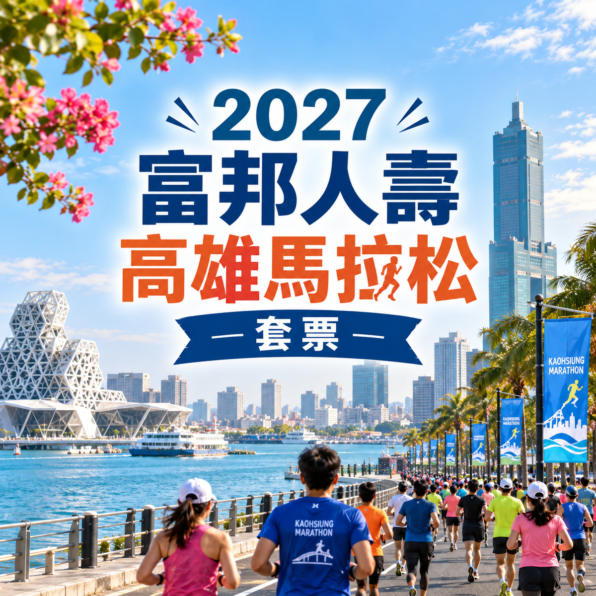 2027 富邦人壽高雄馬拉松｜保證參賽名額+兩晚酒店住宿